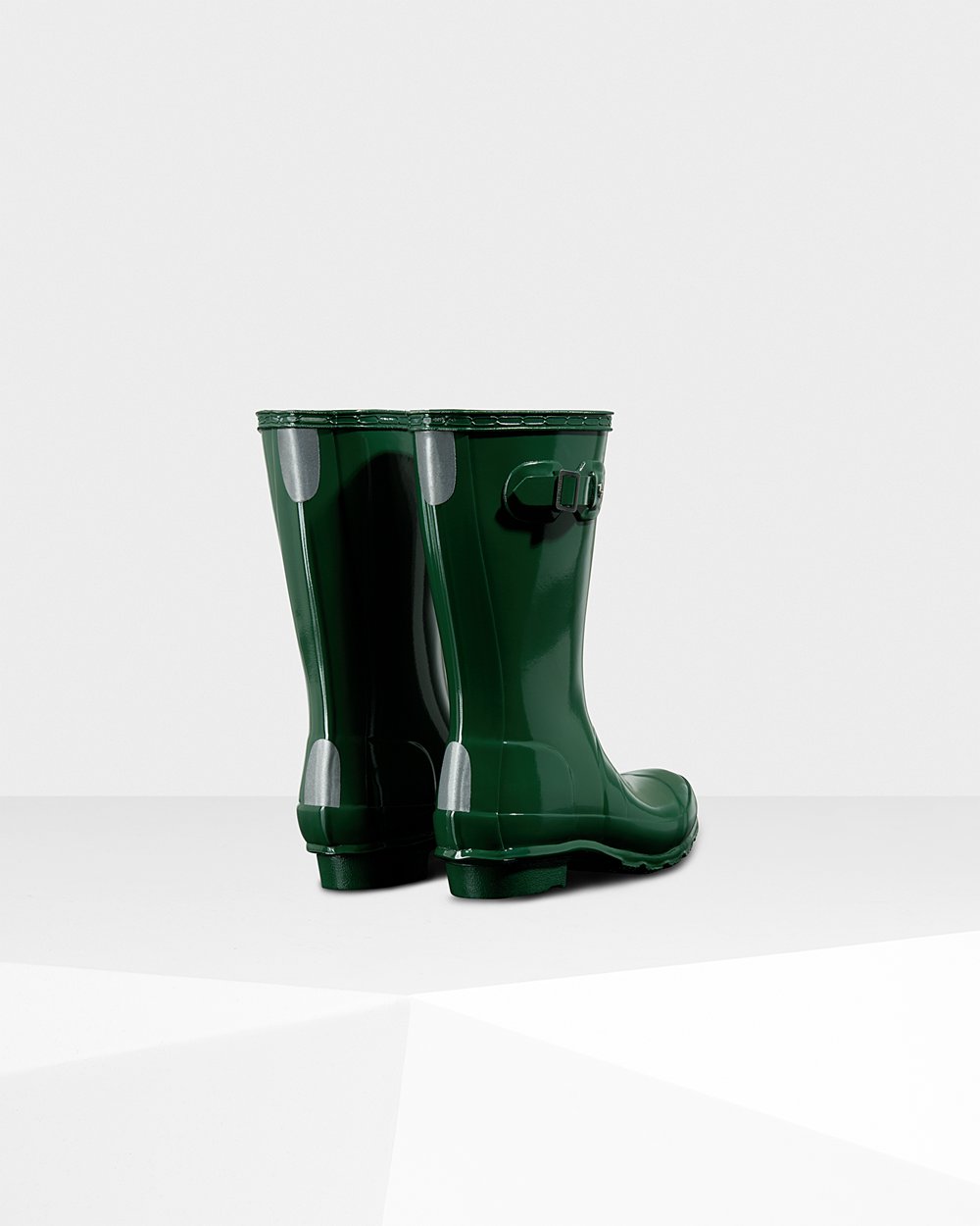 Botas De Agua Original Big Gloss Hunter Niños - Verdes - 962107GIL